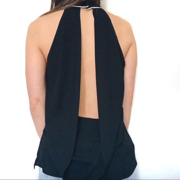 NWOT✨ Zara Halter Neck Open Back Top - Picture 2 of 5